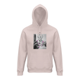 Synergy Synch'd Hands Organic Unisex Hoodie Pale Pink flat front