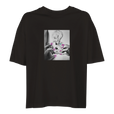 Synergy Synch'd Hands Organic Women's Oversized T-shirt Deep Black flat front