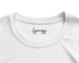Synergy Synch'd Hands Organic Women's Oversized T-shirt White inside neck