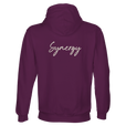 Synergy Synch'd Hands Recycled Blend Unisex Hoodie astral purple flat back