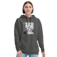 Synergy Synch'd Hands Recycled Blend Unisex Hoodie charcoal melange second model front