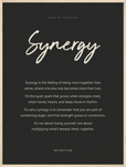 Synergy Word of Intention Framed print 60x80 cm / 24x32″ Wood frame Carbon paper