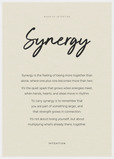 Synergy Word of Intention Framed print A1 (59.4 x 84.1 cm) White frame Linen paper