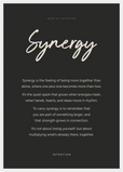 Synergy Word of Intention Framed print A2 (42 x 59.4 cm) White frame Carbon paper