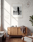 The Space We Share Framed print 60x80 cm / 24x32″ Wood frame in interior