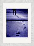 The Unwritten Path Framed print 21x29.7 cm / 8x12" White frame 8