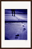 The Unwritten Path, fine art photography by ClaraXenia. Framed print 28x43 cm / XL (11x17″) Dark wood frame 47