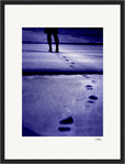 The Unwritten Path, fine art photography by ClaraXenia. Framed print 30x40 cm / 12x16″ Black frame 66