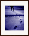 The Unwritten Path, fine art photography by ClaraXenia. Framed print 40x50 cm / 16x20″ Dark wood frame 50