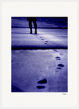 The Unwritten Path, fine art photography by ClaraXenia. Framed print 50x70 cm / 20x28″ White frame 17