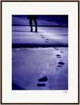 The Unwritten Path Framed print 60x80 cm / 24x32″ Dark wood frame 54