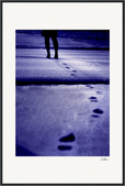 The Unwritten Path, fine art photography by ClaraXenia. Framed print 60x90 cm / 24x36″ Black frame 73