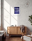The Unwritten Path Framed print 40x60 cm / 16x24″ White frame in interior