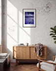 The Unwritten Path Framed print A2 (42 x 59.4 cm) Dark wood frame in interior