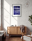 The Unwritten Path Framed print 50x70 cm / 20x28″ Black frame in interior