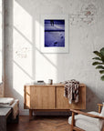 The Unwritten Path Framed print 50x70 cm / 20x28″ White frame in interior