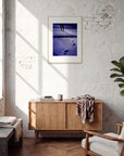 The Unwritten Path Framed print 50x70 cm / 20x28″ Wood frame in interior