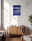 The Unwritten Path Framed print 60x80 cm / 24x32″ White frame in interior