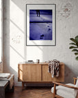 The Unwritten Path Framed print 70x100 cm / 28x40″ Black frame in interior