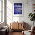 The Unwritten Path Framed print 70x100 cm / 28x40″ White frame in interior