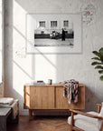 The Urban Matrix Framed print 70x100 cm / 28x40″ White frame in interior