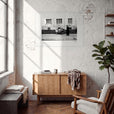 The Urban Matrix Framed print 70x100 cm / 28x40″ White frame in interior