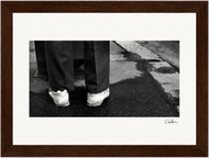 This is Where He Stood Framed print 13x18 cm / 5x7″ Dark wood frame 32