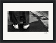This is Where He Stood Framed print 15x20 cm / 6x8″ Black frame 46