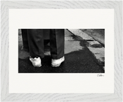This is Where He Stood Framed print 20x25 cm / 8x10″ White frame 8