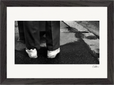 This is Where He Stood Framed print 21x29.7 cm / 8x12" Black frame 33