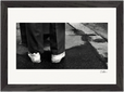 This is Where He Stood Framed print 21x29.7 cm / 8x12" Black frame 33