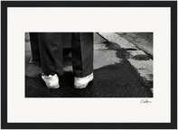 This is Where He Stood Framed print 21x29.7 cm / 8x12" Black frame 47
