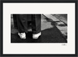 This is Where He Stood Framed print 21x29.7 cm / 8x12" Black frame 47