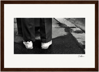 This is Where He Stood Framed print 21x29.7 cm / 8x12" Dark wood frame 34