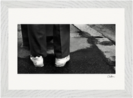 This is Where He Stood Framed print 21x29.7 cm / 8x12" White frame 9