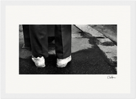 This is Where He Stood Framed print 21x29.7 cm / 8x12" White frame 8