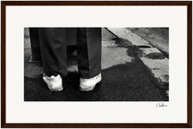 This is Where He Stood Framed print 28x43 cm / XL (11x17″) Dark wood frame 35