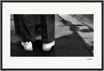 This is Where He Stood Framed print 30x45 cm / 12x18″ Black frame 50