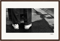 This is Where He Stood Framed print 30x45 cm / 12x18″ Dark wood frame 37