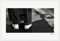 This is Where He Stood Framed print 30x45 cm / 12x18″ White frame 11