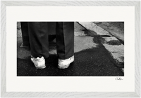 This is Where He Stood Framed print 30x45 cm / 12x18″ White frame 11