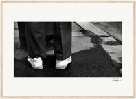 This is Where He Stood Framed print 40x60 cm / 16x24″ Wood frame 25