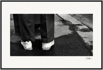This is Where He Stood Framed print 50x70 cm / 20x28″ Black frame 53