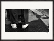 This is Where He Stood Framed print 50x70 cm / 20x28″ Black frame 37