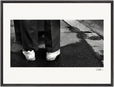 This is Where He Stood Framed print 50x70 cm / 20x28″ Black frame 37