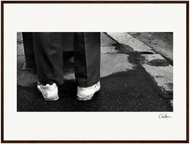 This is Where He Stood Framed print 50x70 cm / 20x28″ Dark wood frame 39