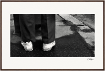 This is Where He Stood Framed print 50x70 cm / 20x28″ Dark wood frame 40
