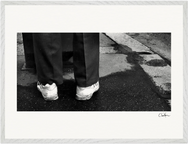 This is Where He Stood Framed print 50x70 cm / 20x28″ White frame 13