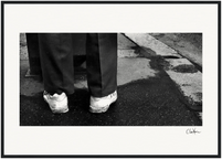 This is Where He Stood Framed print 60x80 cm / 24x32″ Black frame 55