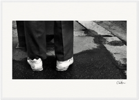 This is Where He Stood Framed print 60x80 cm / 24x32″ White frame 16